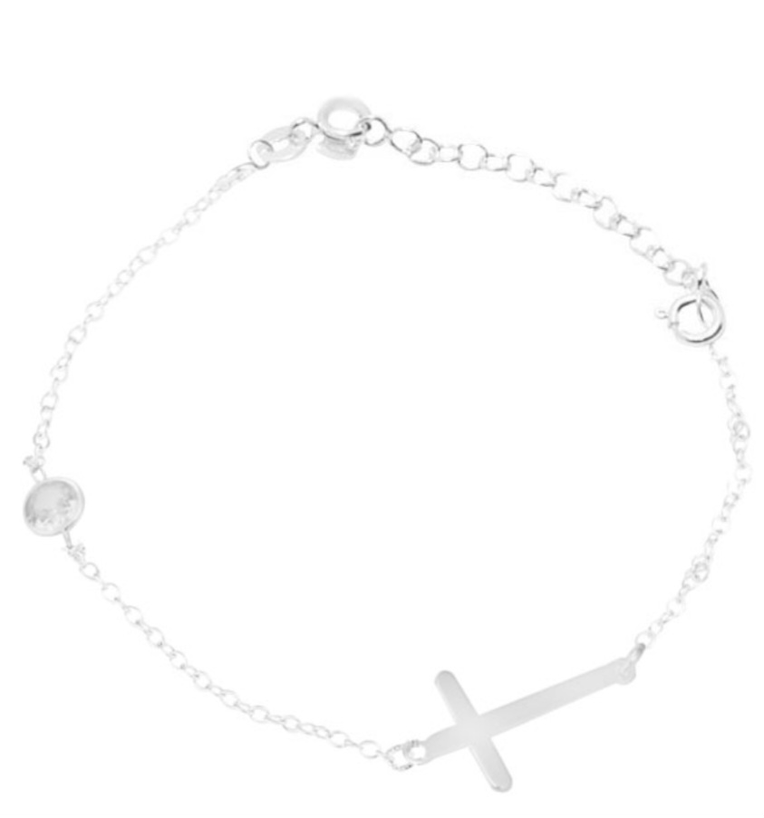 Pulseira Cruz ponto luz - Cod 5